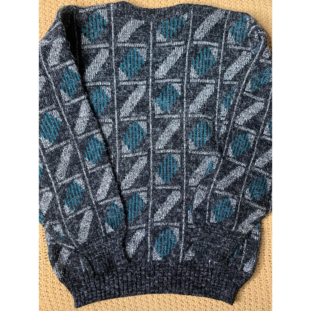 Mens M Scandia 90s Crew Neck Pullover Sweater‎ Window Payne  Grandpa USA Vintage - Picture 7 of 7